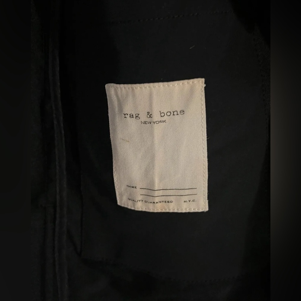 RAG  & BONE. Performance Fabric Tech Focus Black Snap Jacket Men M 42” Chest. - Picture 4 of 8